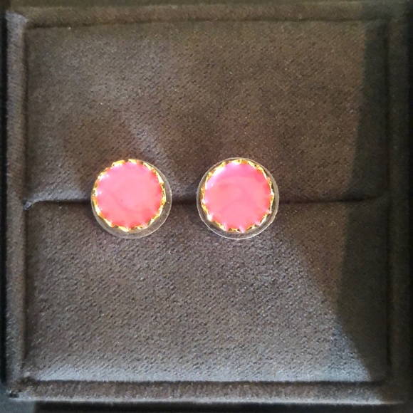 Pink Kate Spade stud earrings